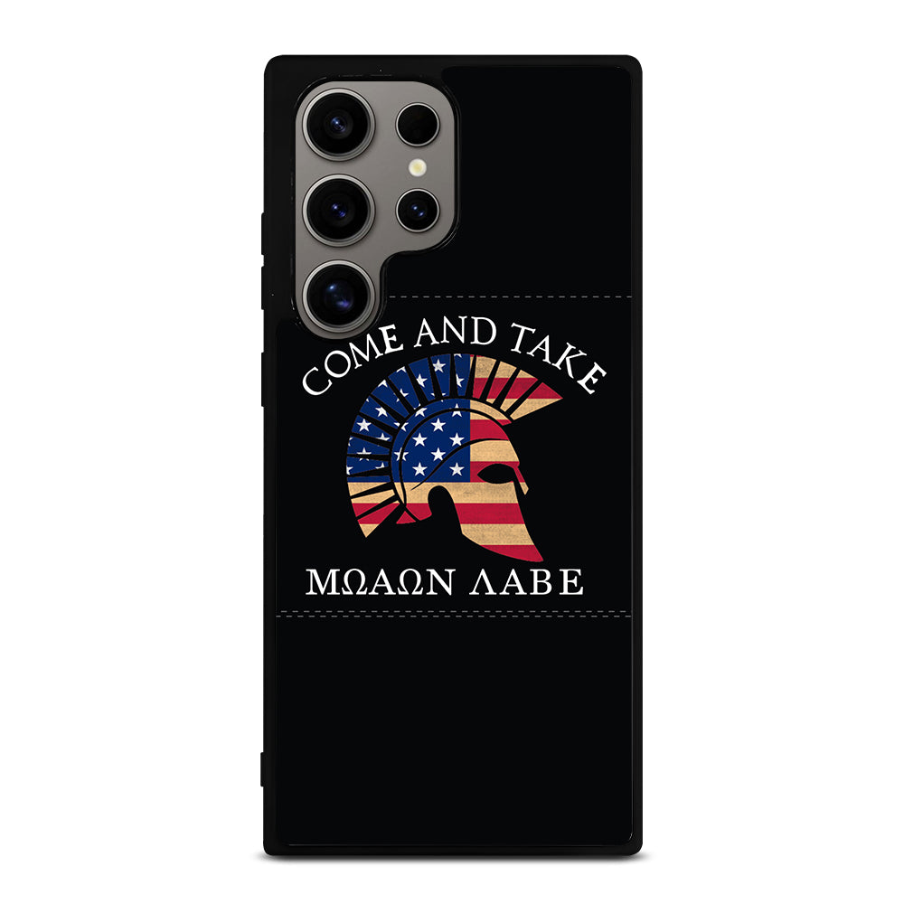 MOLON LABE AMERICAN FLAG HELMET Samsung Galaxy S24 Ultra Case Cover