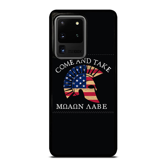 MOLON LABE AMERICAN FLAG HELMET Samsung Galaxy S20 Ultra Case Cover