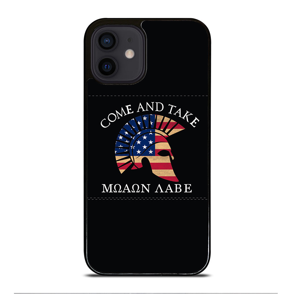 MOLON LABE AMERICAN FLAG HELMET iPhone 12 Mini Case Cover