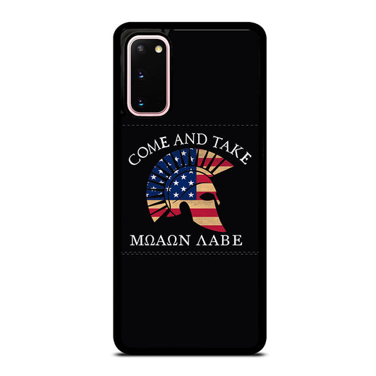 MOLON LABE AMERICAN FLAG HELMET Samsung Galaxy S20 Case Cover