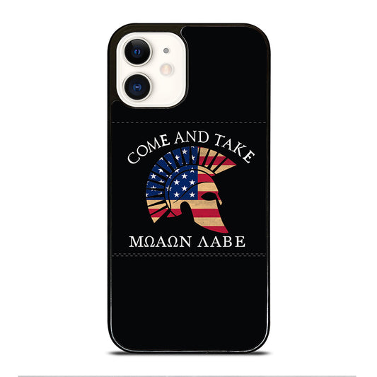 MOLON LABE AMERICAN FLAG HELMET iPhone 12 Case Cover