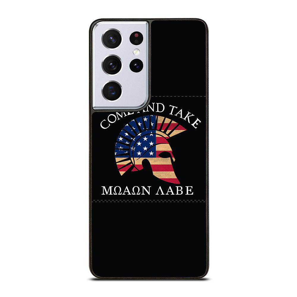 MOLON LABE AMERICAN FLAG HELMET Samsung Galaxy S21 Ultra Case Cover