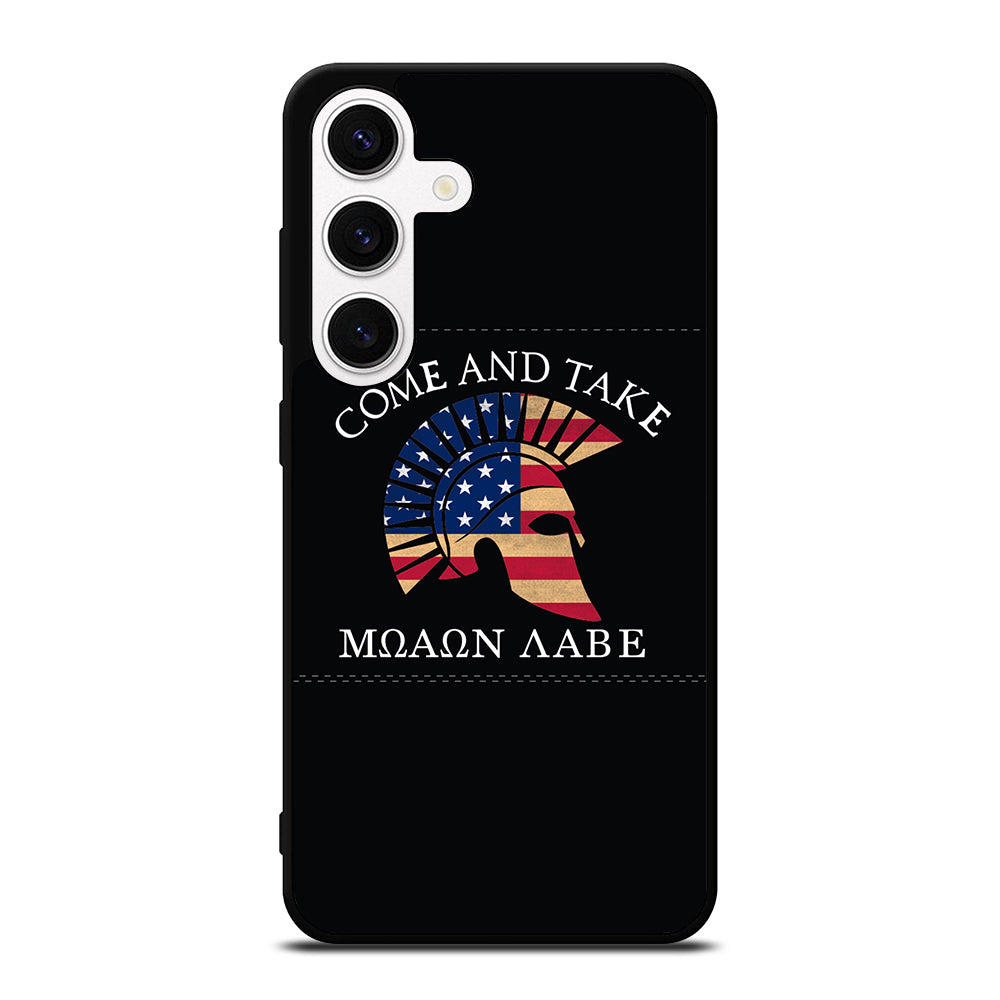 MOLON LABE AMERICAN FLAG HELMET Samsung Galaxy S24 Case Cover