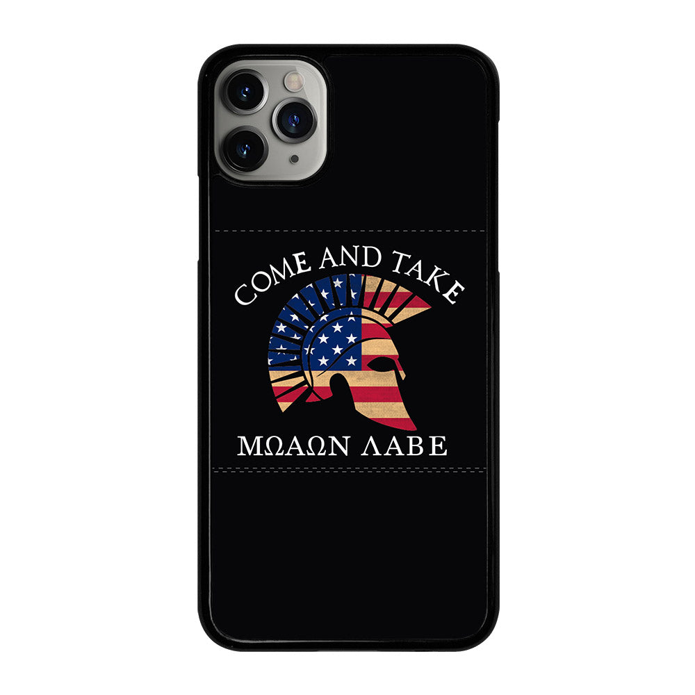 MOLON LABE AMERICAN FLAG HELMET iPhone 11 Pro Max Case Cover