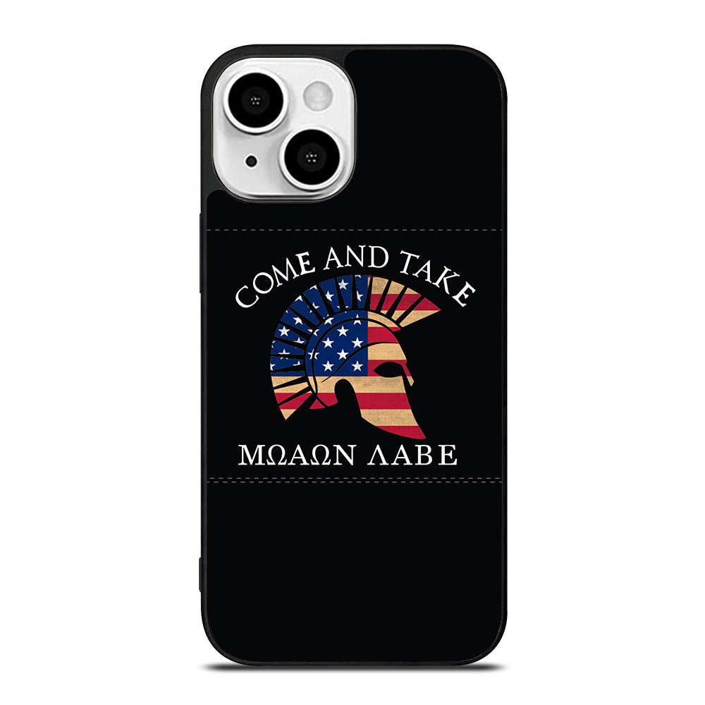 MOLON LABE AMERICAN FLAG HELMET iPhone 13 Mini Case Cover