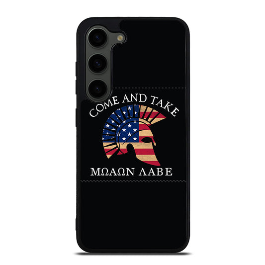 MOLON LABE AMERICAN FLAG HELMET Samsung Galaxy S23 Plus Case Cover
