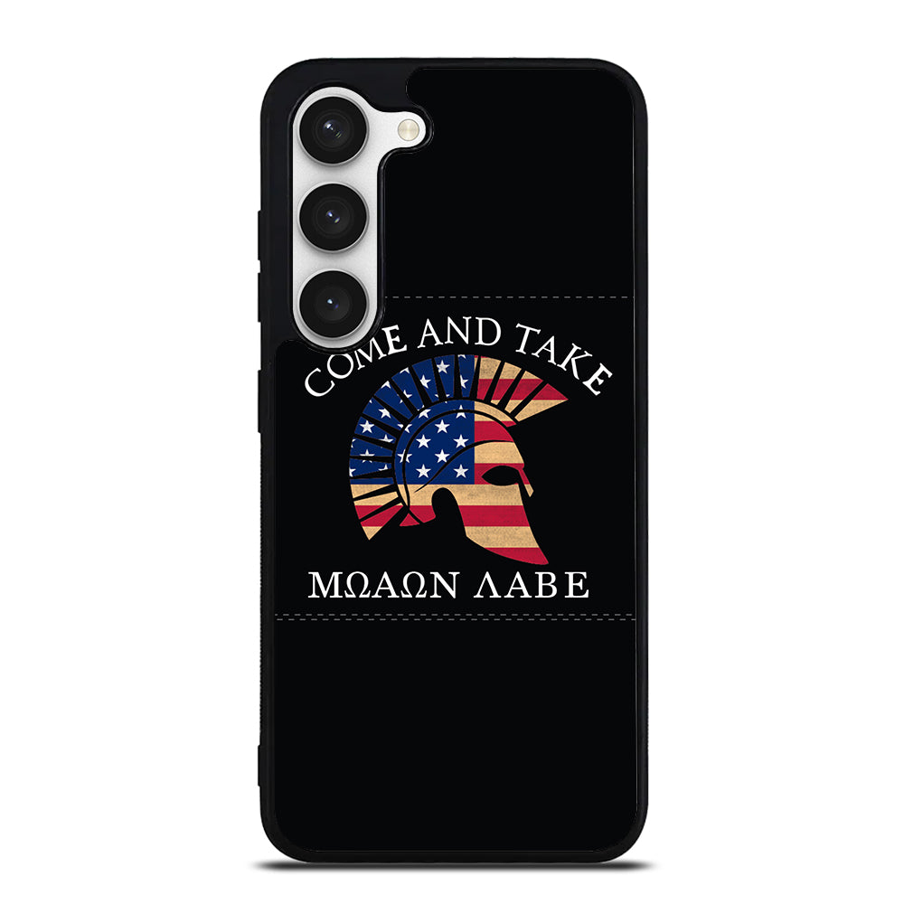 MOLON LABE AMERICAN FLAG HELMET Samsung Galaxy S23 Case Cover