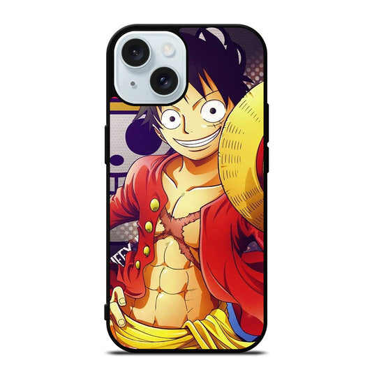 MONKEY D LUFFY ONE PIECE ANIME iPhone 15 Case Cover