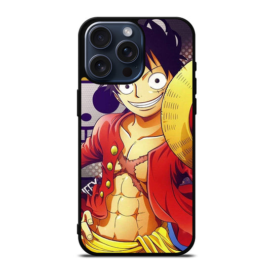 MONKEY D LUFFY ONE PIECE ANIME iPhone 15 Pro Max Case Cover