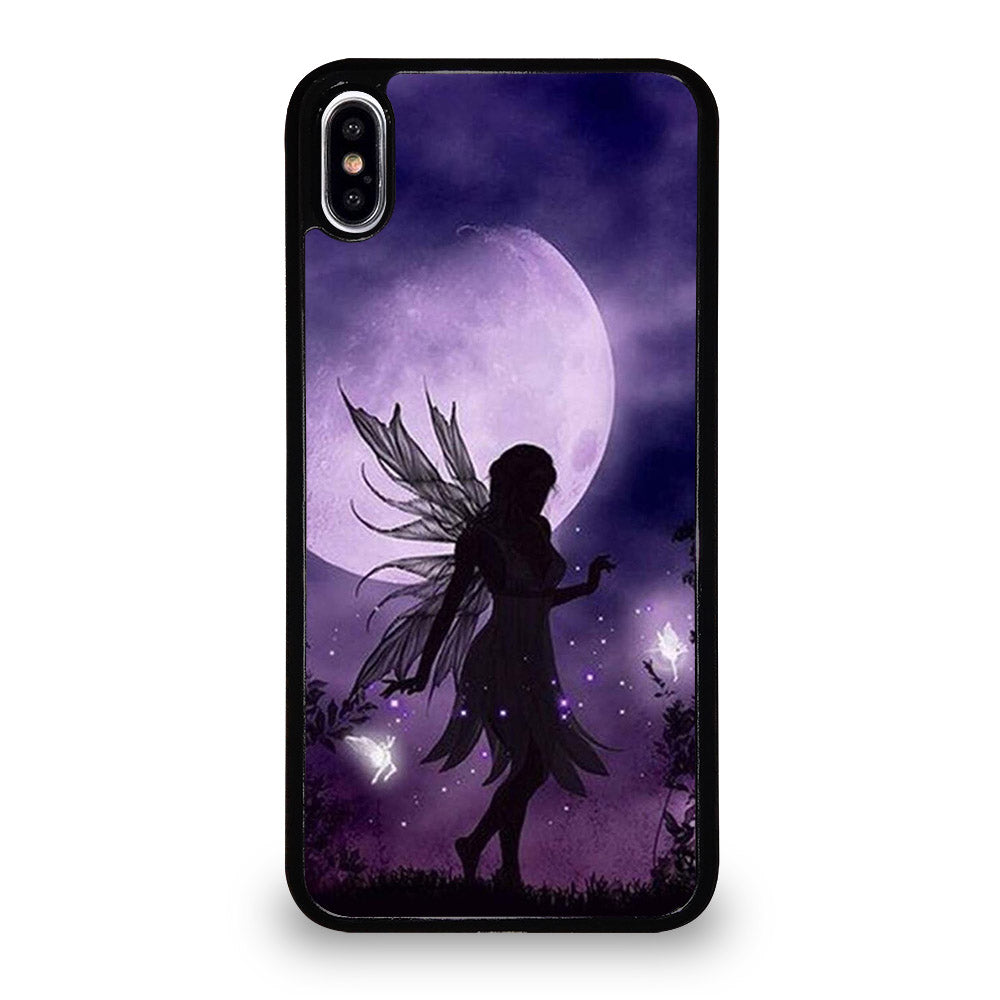 MOONLIGHT FAIRY DRAGONFLIES PURPLE MOON iPhone XS Max Case Cover