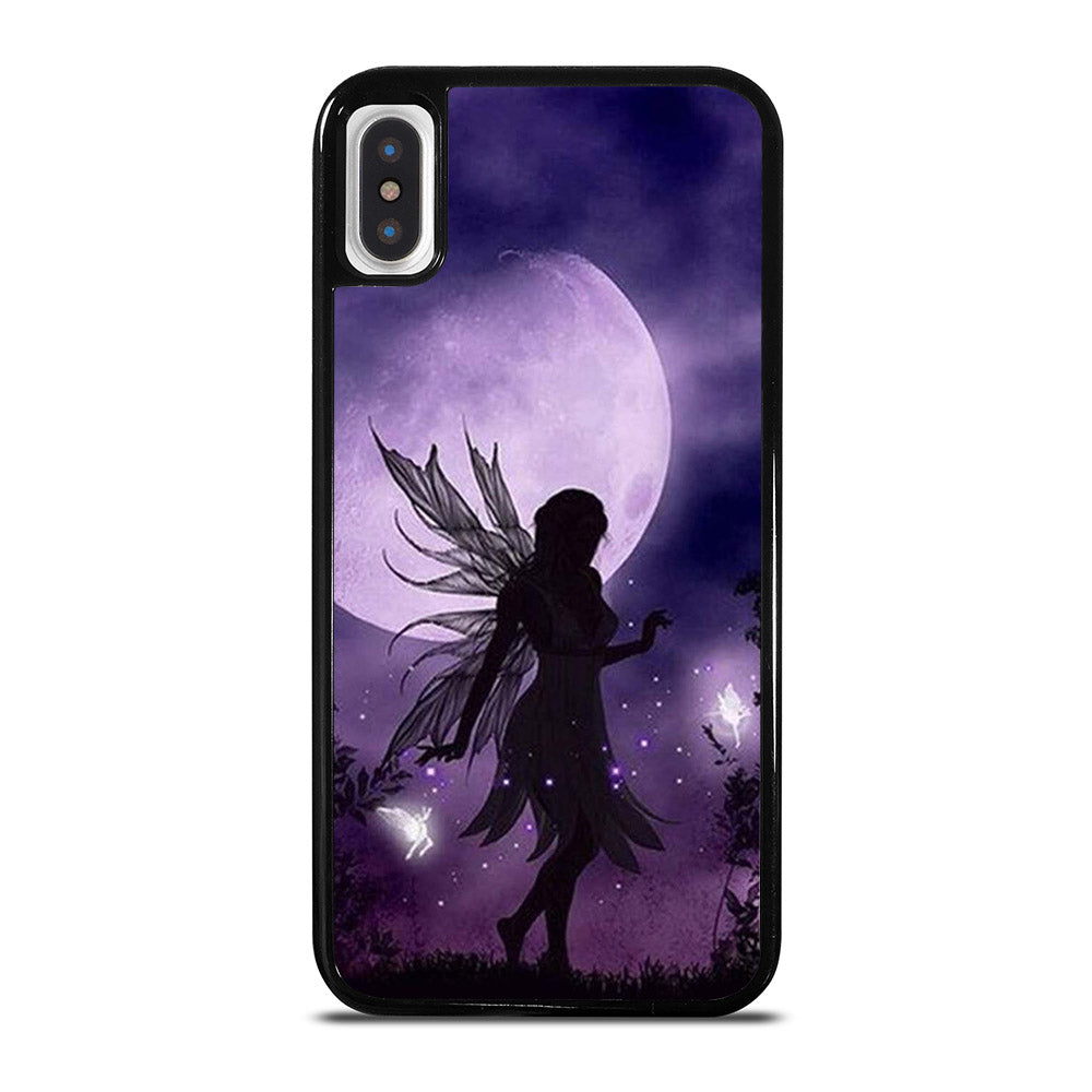 MOONLIGHT FAIRY DRAGONFLIES PURPLE MOON iPhone X / XS Case Cover