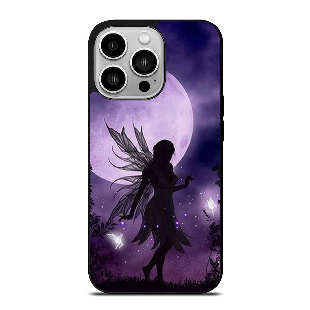 MOONLIGHT FAIRY DRAGONFLIES PURPLE MOON iPhone 14 Pro Case Cover