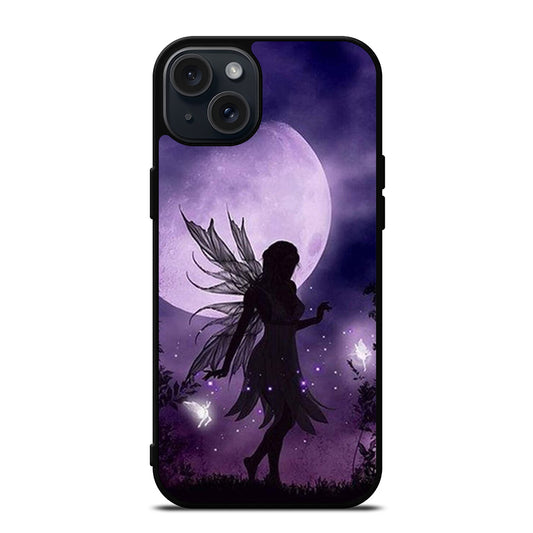 MOONLIGHT FAIRY DRAGONFLIES PURPLE MOON iPhone 15 Plus Case Cover