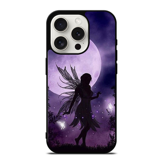 MOONLIGHT FAIRY DRAGONFLIES PURPLE MOON iPhone 15 Pro Case Cover