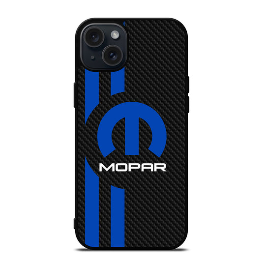 MOPAR CARBON LOGO 2 iPhone 15 Plus Case Cover