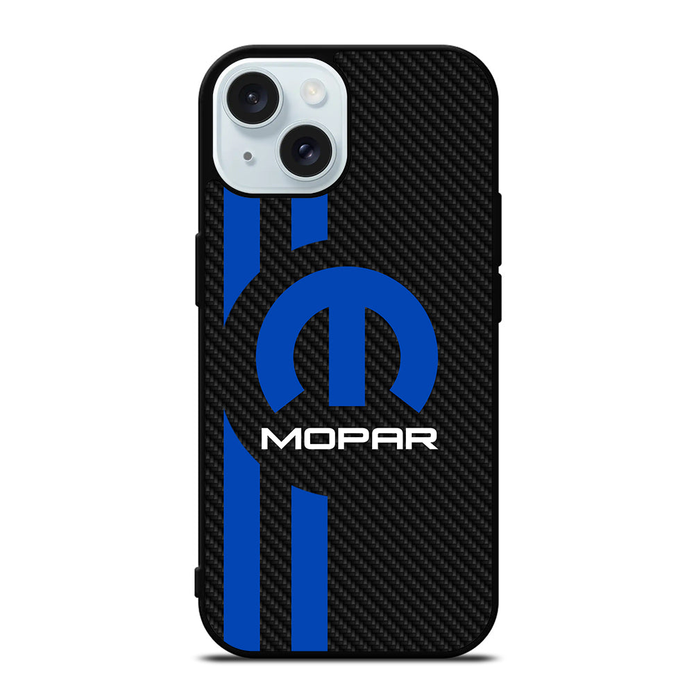 MOPAR CARBON LOGO 2 iPhone 15 Case Cover