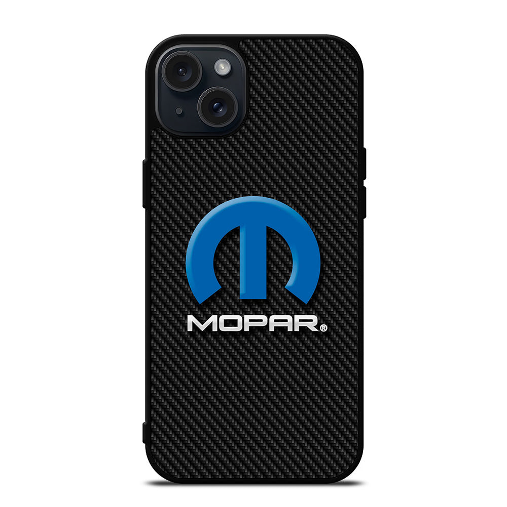 MOPAR CARBON LOGO iPhone 15 Plus Case Cover