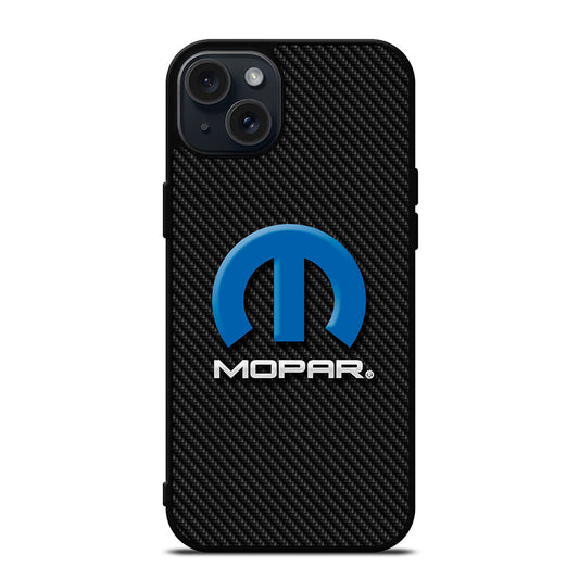 MOPAR CARBON LOGO iPhone 15 Plus Case Cover