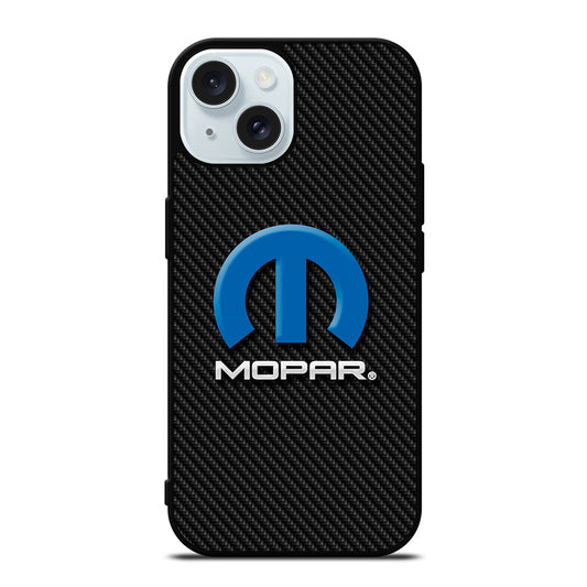 MOPAR CARBON LOGO iPhone 15 Case Cover