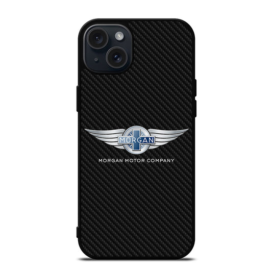 MORGAN MOTOR CARBON LOGO iPhone 15 Plus Case Cover
