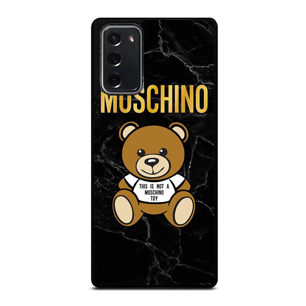 MOSCHINO TEDDY BEAR BLACK MARBLE Samsung Galaxy Note 20 Case Cover