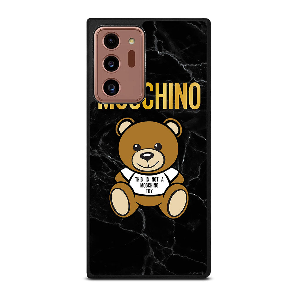 MOSCHINO TEDDY BEAR BLACK MARBLE Samsung Galaxy Note 20 Ultra Case Cover