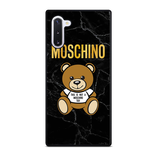 MOSCHINO TEDDY BEAR BLACK MARBLE Samsung Galaxy Note 10 Case Cover