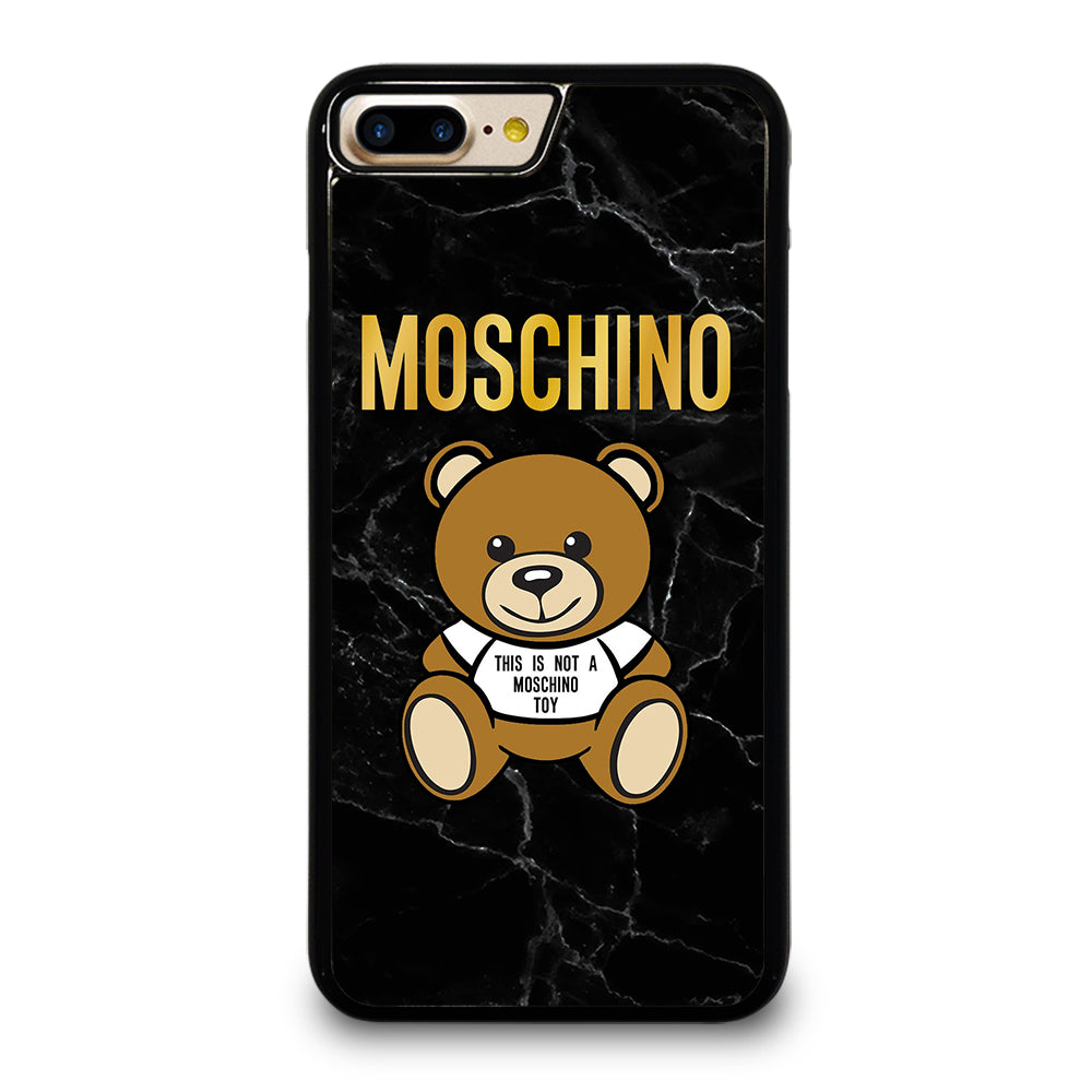 MOSCHINO TEDDY BEAR BLACK MARBLE iPhone 7 / 8 Plus Case Cover