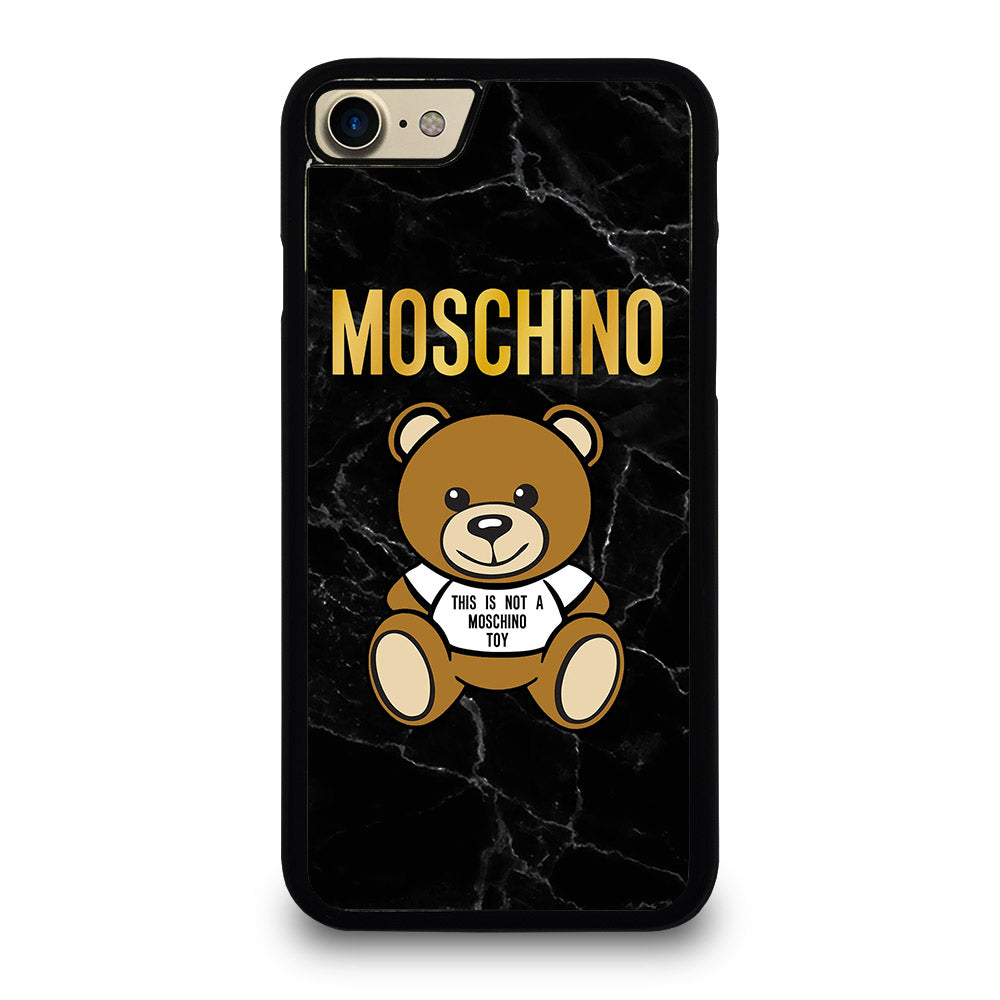 MOSCHINO TEDDY BEAR BLACK MARBLE iPhone 7 / 8 Case Cover