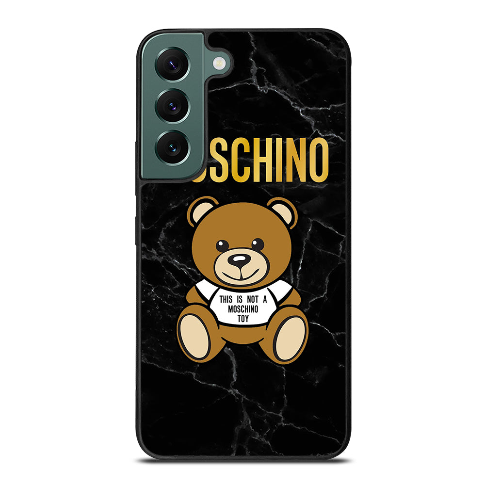 MOSCHINO TEDDY BEAR BLACK MARBLE Samsung Galaxy S22 Case Cover