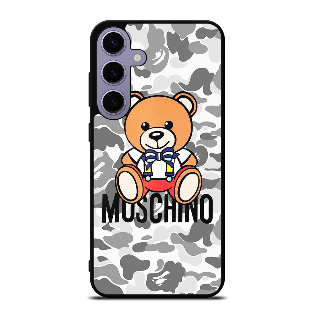 MOSCHINO TEDDY BEAR BAPE CAMO Samsung Galaxy S24 Plus Case Cover