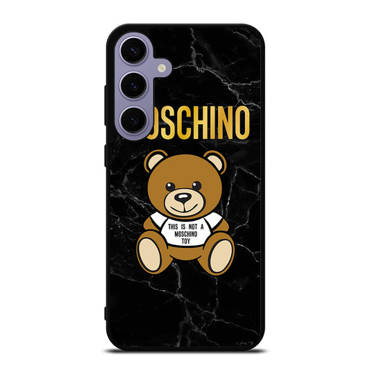 MOSCHINO TEDDY BEAR BLACK MARBLE Samsung Galaxy S24 Plus Case Cover