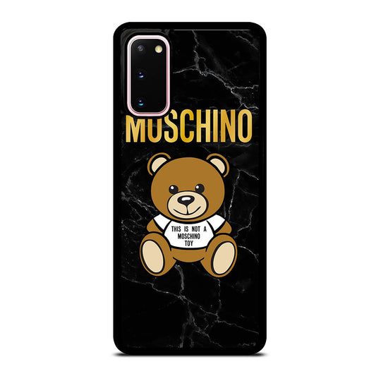 MOSCHINO TEDDY BEAR BLACK MARBLE Samsung Galaxy S20 Case Cover