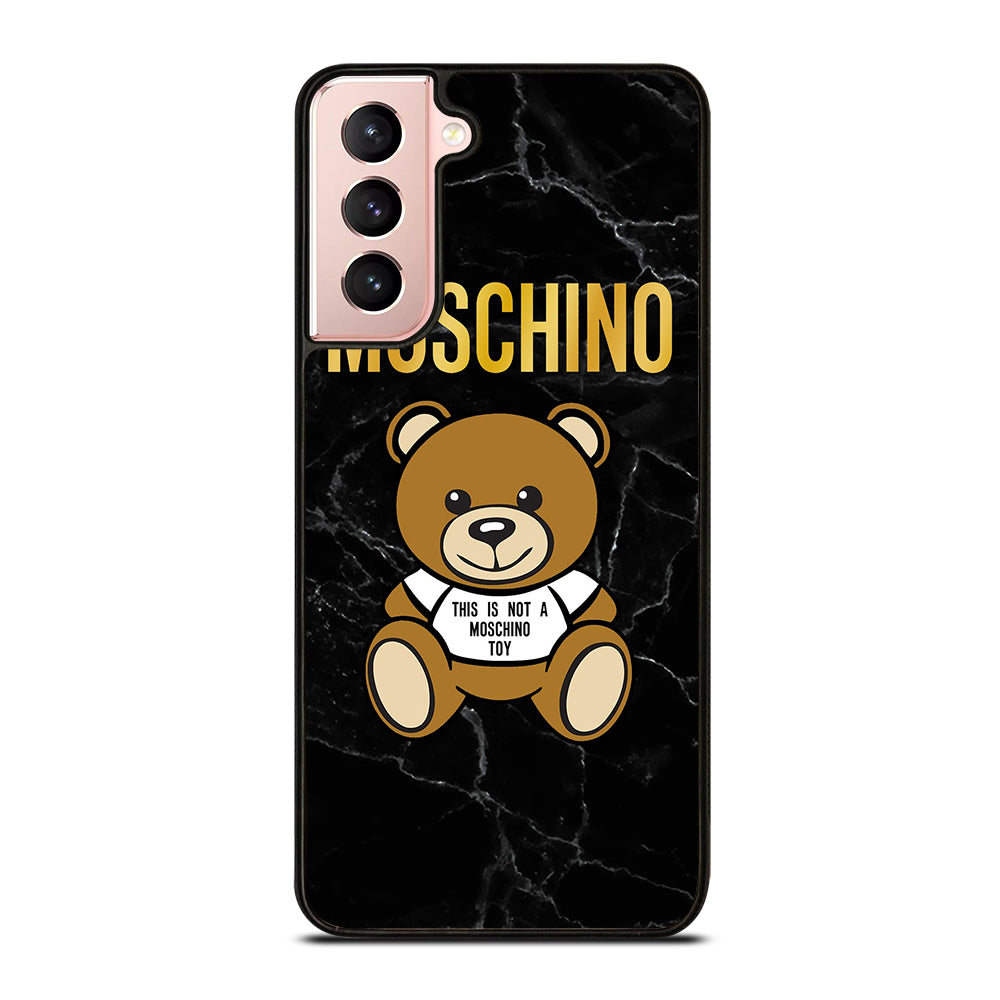 MOSCHINO TEDDY BEAR BLACK MARBLE Samsung Galaxy S21 Case Cover