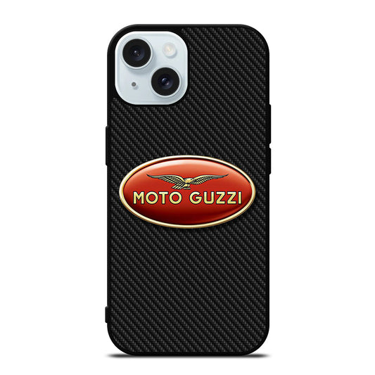 MOTO GUZZI CARBON LOGO iPhone 15 Case Cover