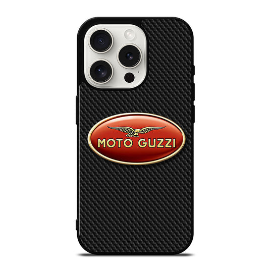 MOTO GUZZI CARBON LOGO iPhone 15 Pro Case Cover