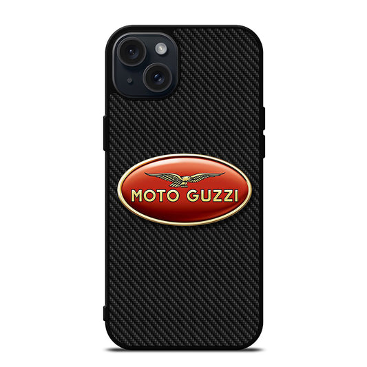 MOTO GUZZI CARBON LOGO iPhone 15 Plus Case Cover