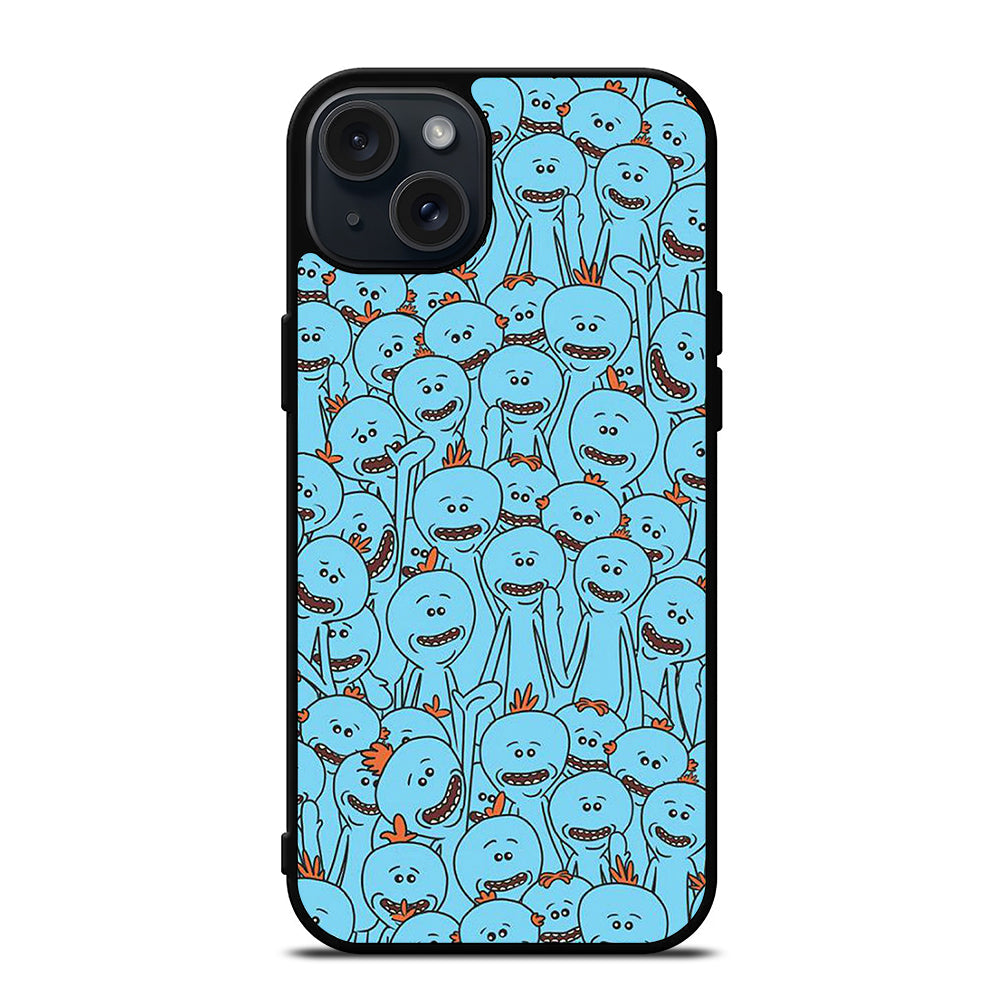 MR MEESEEKS PATTERN iPhone 15 Plus Case Cover