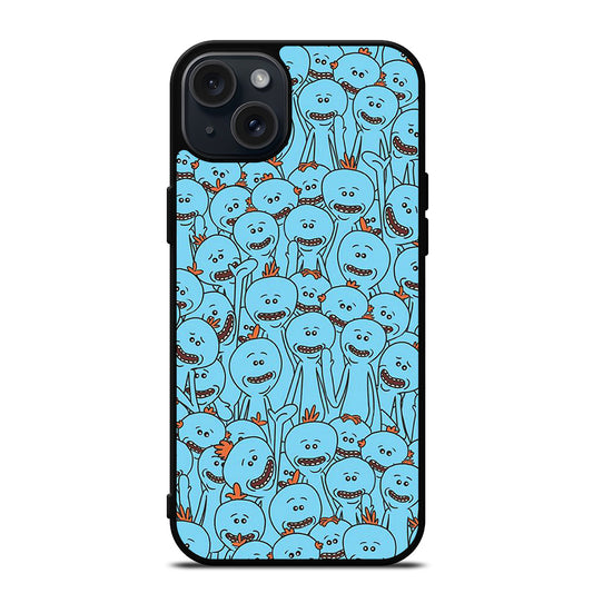 MR MEESEEKS PATTERN iPhone 15 Plus Case Cover