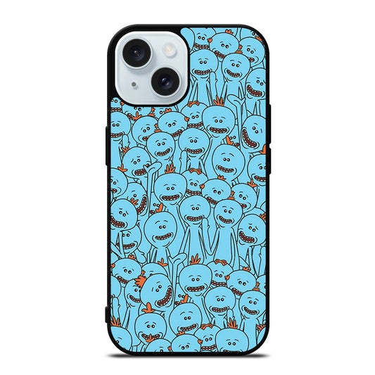 MR MEESEEKS PATTERN iPhone 15 Case Cover