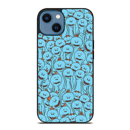 MR MEESEEKS PATTERN iPhone 14 Case Cover