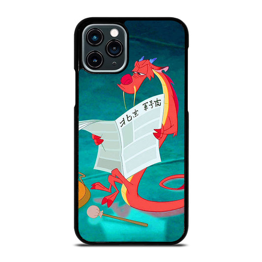 MUSHU MULAN DISNEY CARTOON iPhone 11 Pro Case Cover