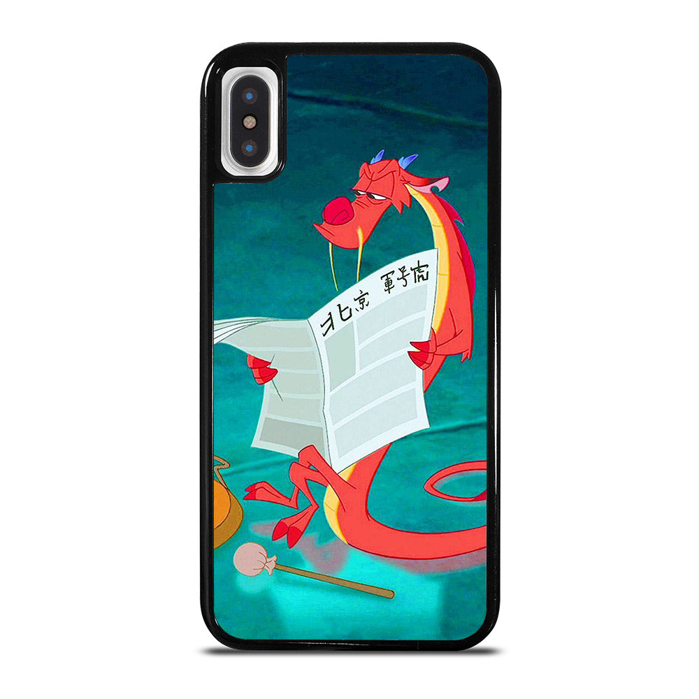 MUSHU MULAN DISNEY CARTOON iPhone X / XS Case Cover