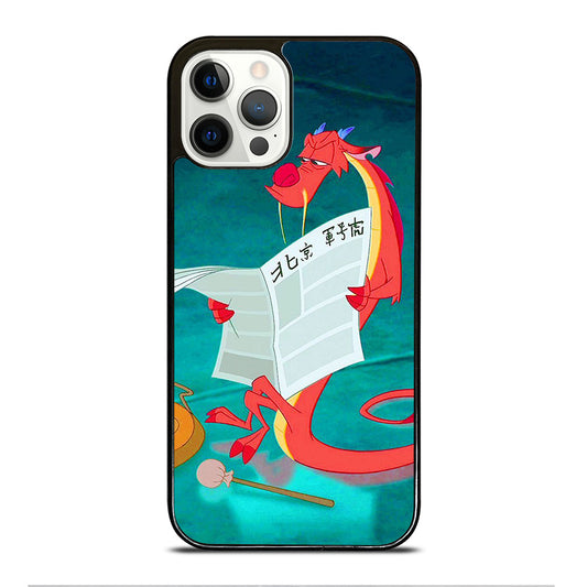 MUSHU MULAN DISNEY CARTOON iPhone 12 Pro Case Cover