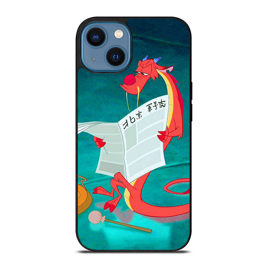 MUSHU MULAN DISNEY CARTOON iPhone 14 Case Cover