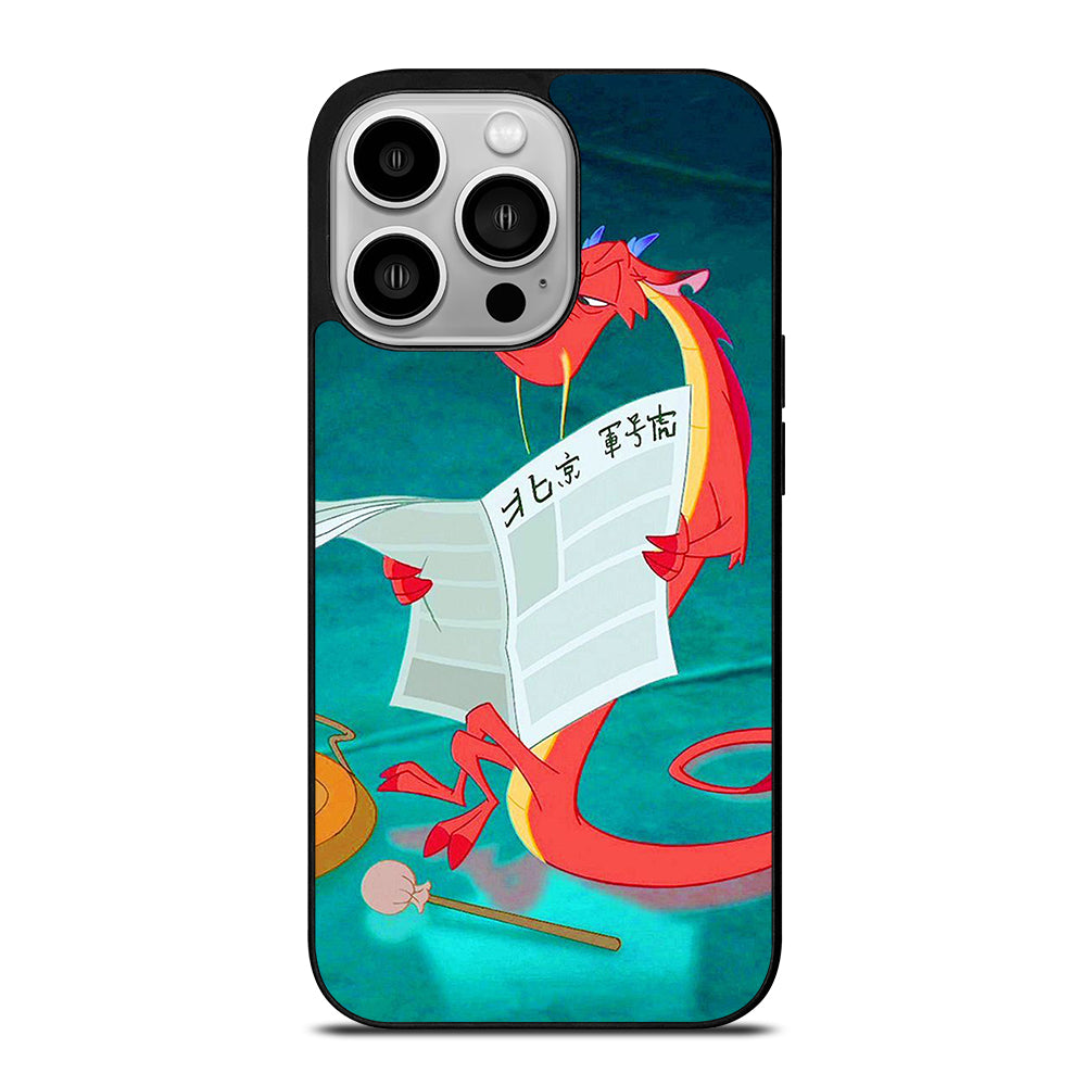 MUSHU MULAN DISNEY CARTOON iPhone 14 Pro Case Cover