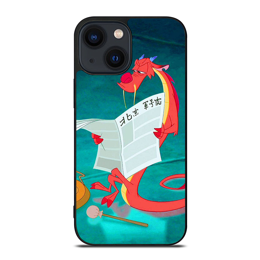 MUSHU MULAN DISNEY CARTOON iPhone 14 Plus Case Cover