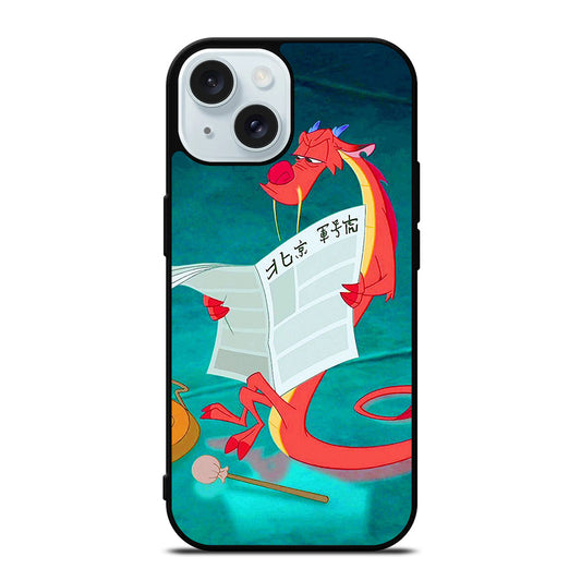 MUSHU MULAN DISNEY CARTOON iPhone 15 Case Cover