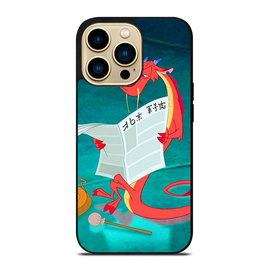 MUSHU MULAN DISNEY CARTOON iPhone 14 Pro Max Case Cover