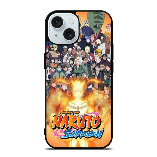 NARUTO ALL CHARACTERS 3 iPhone 15 Case Cover